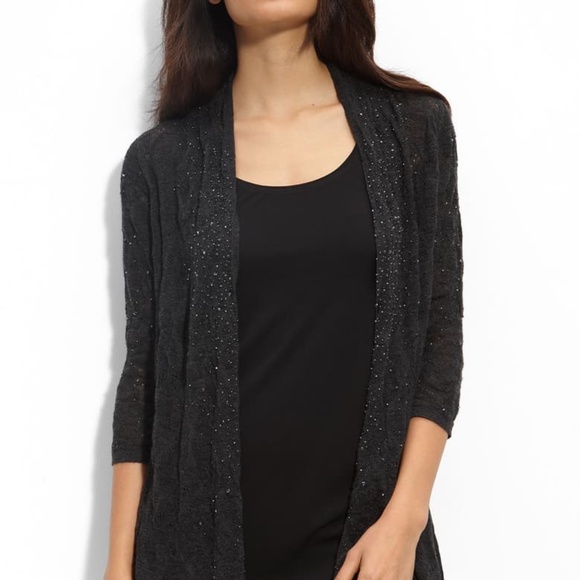 Eileen Fisher Beaded Merino Wool 